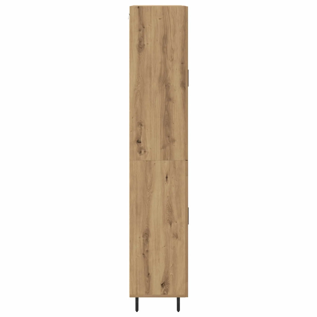 Credenza 2 pcs Rovere artigianale Legno multistrato 3416016