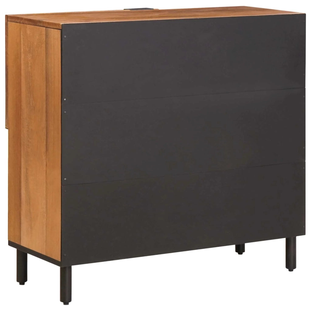 Credenza con porta Finitura Marrone Acacia 80 x 33 x 75 cm 4017927