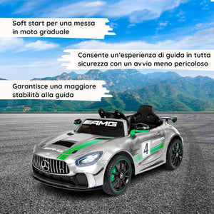 Auto Elettrica per Bambini Mercedes GT4 AMG Luxury  12V