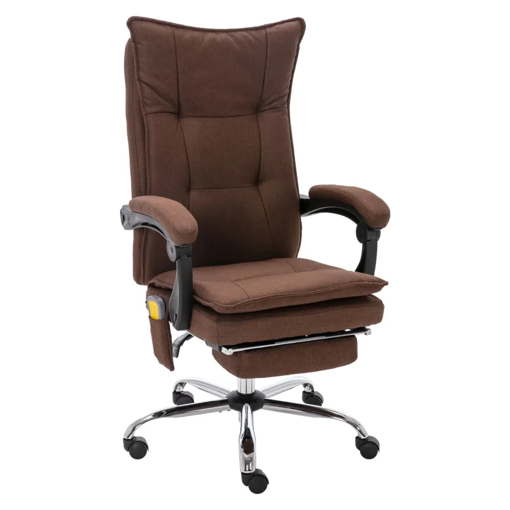 Sedia Massaggiante da Ufficio Marrone in Tessuto cod mxl 27646