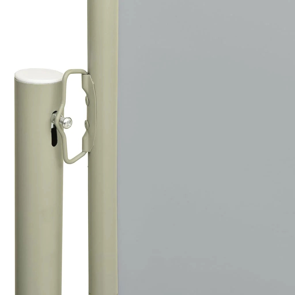 Tenda da sole laterale retrattile/schermo privacy per patio giardino terrazza balcone 200 x 600 cm grigio 02_0007365