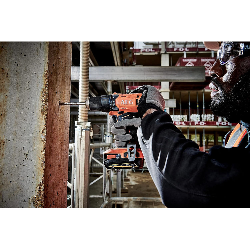 TRAPANO A PERCUSSIONE BRUSHLESS 18V 2 BATTERIE 2Ah+CARICATORE BSB 18G4-202C AEG 4935478631