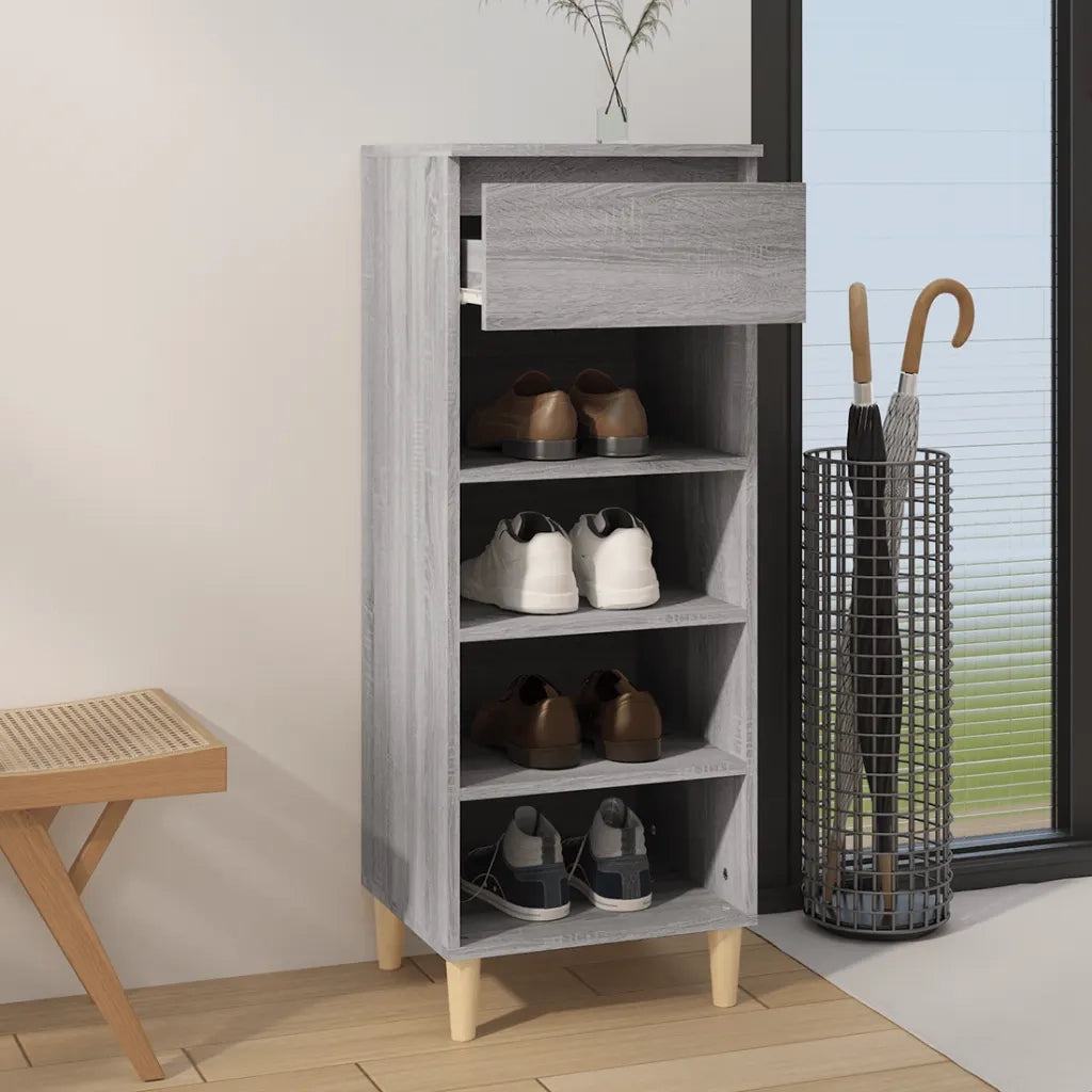Scarpiera | Mobile per scarpe Grigio Sonoma 40x36x105 cm in Legno Multistrato
