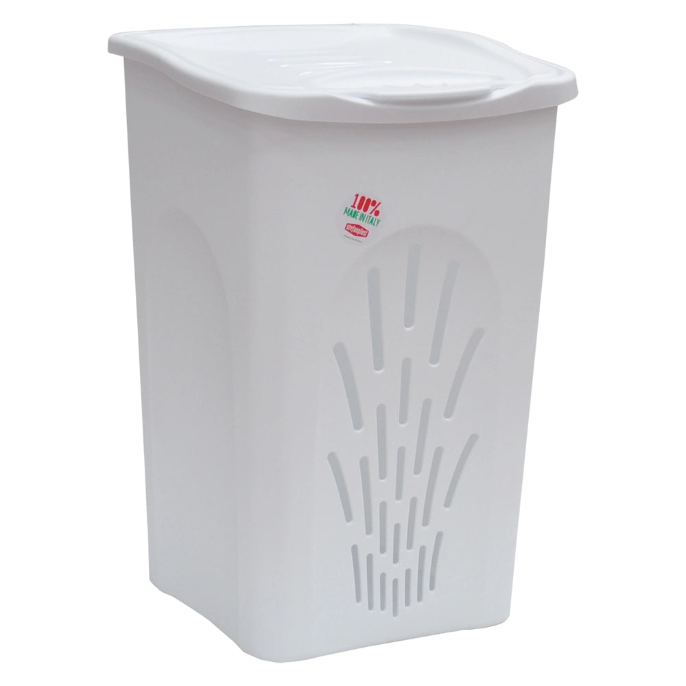 PORTABIANCHERIA 'TRAFORATO' Lt.50 cm 37 x 37 x H 56 palace blue  - STEFANPLAST
