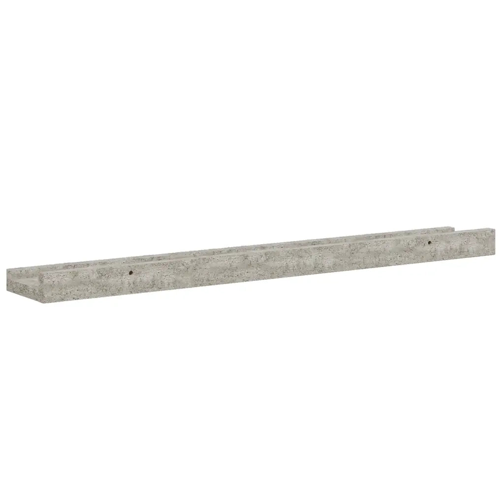 Mensole da Parete 2 pz Grigio Cemento 60x9x3 cm 326700