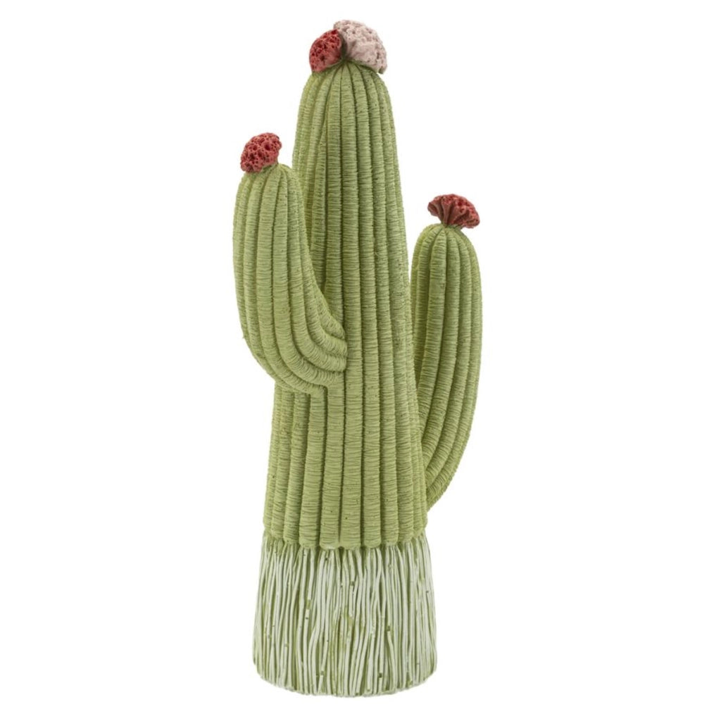 Scultura Cactus 1, Multicolore, Poliresina, 13x7x25 cm