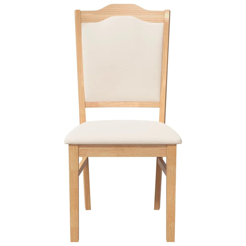 Sedie da Pranzo con Cuscini 2 pz in Legno Massello di Hevea 4102468