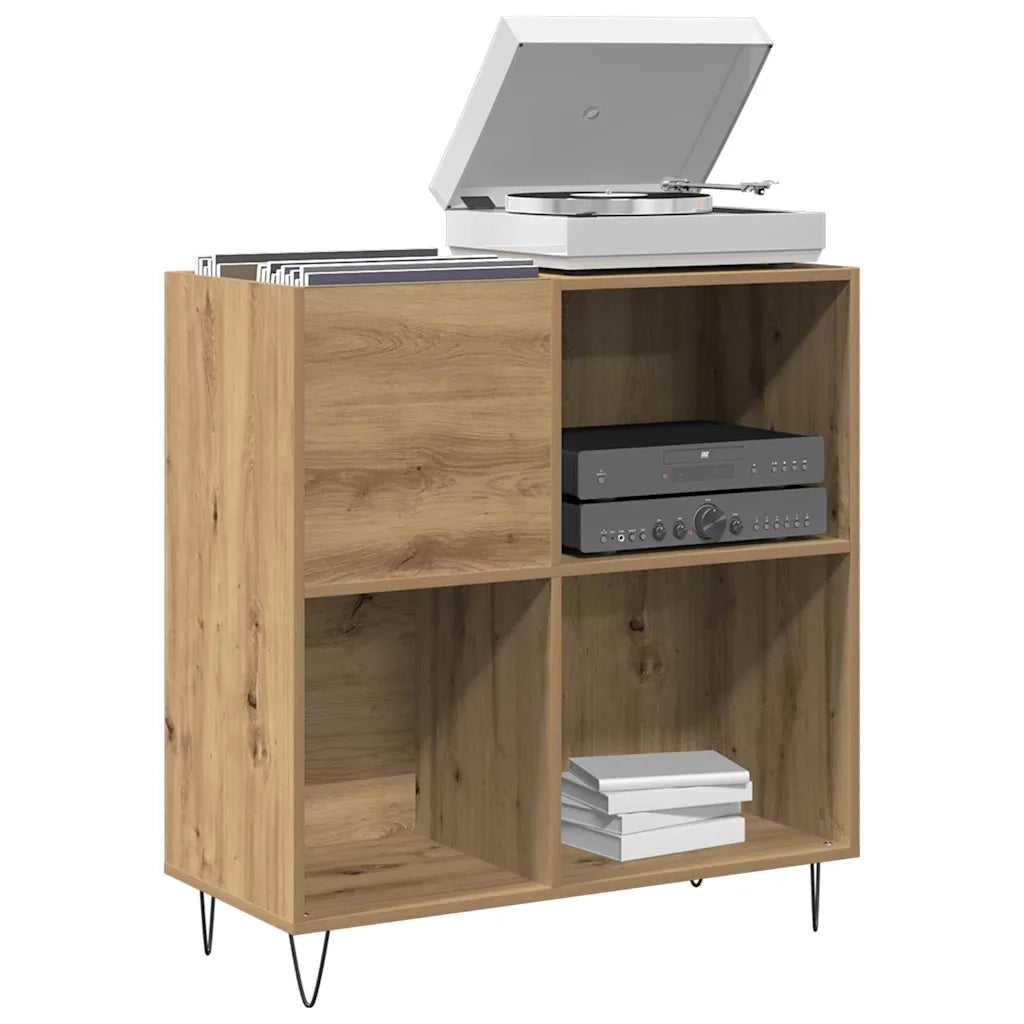 Mobile porta vinili rovere artigianale 85 x 38 x 89 cm 862912