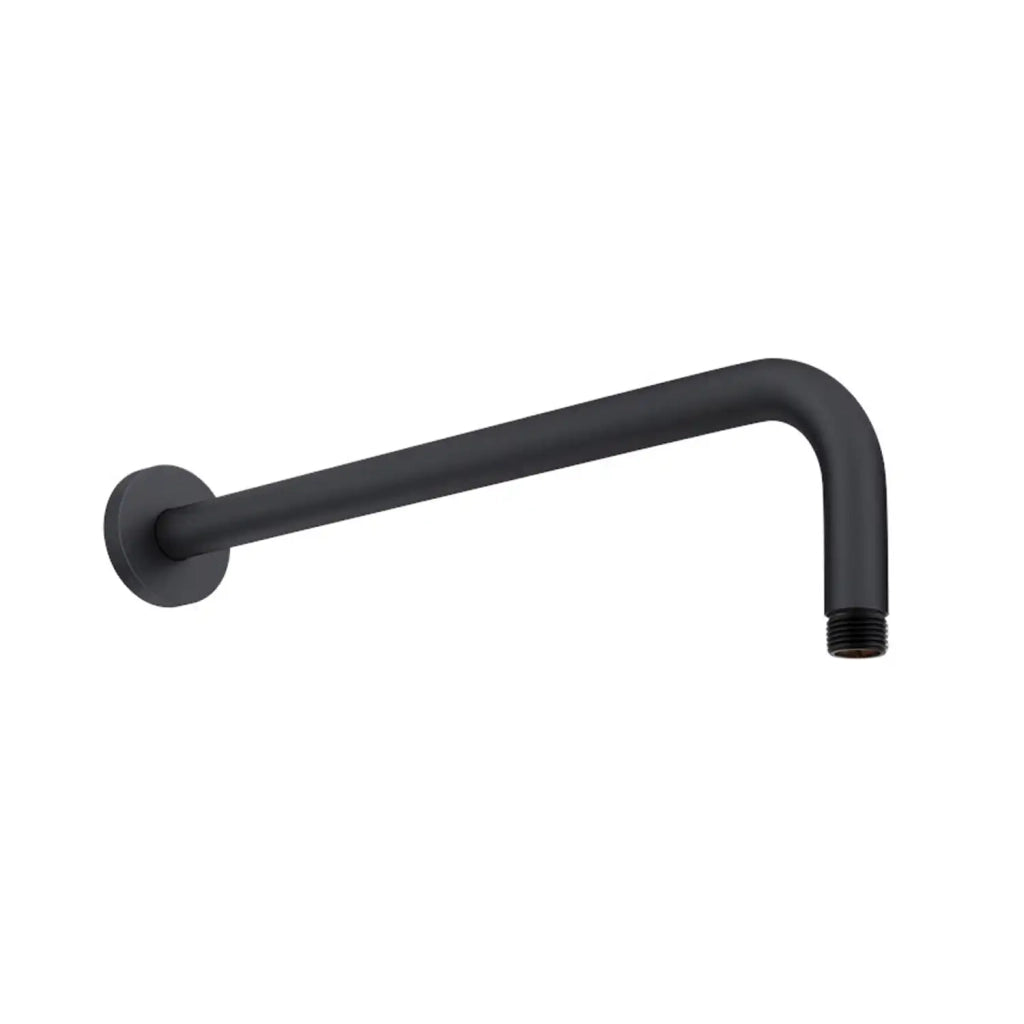 Set doccia nero opaco - Miscelatore incasso 2 vie Virna, braccio 30cm, soffione 20cm e doccino