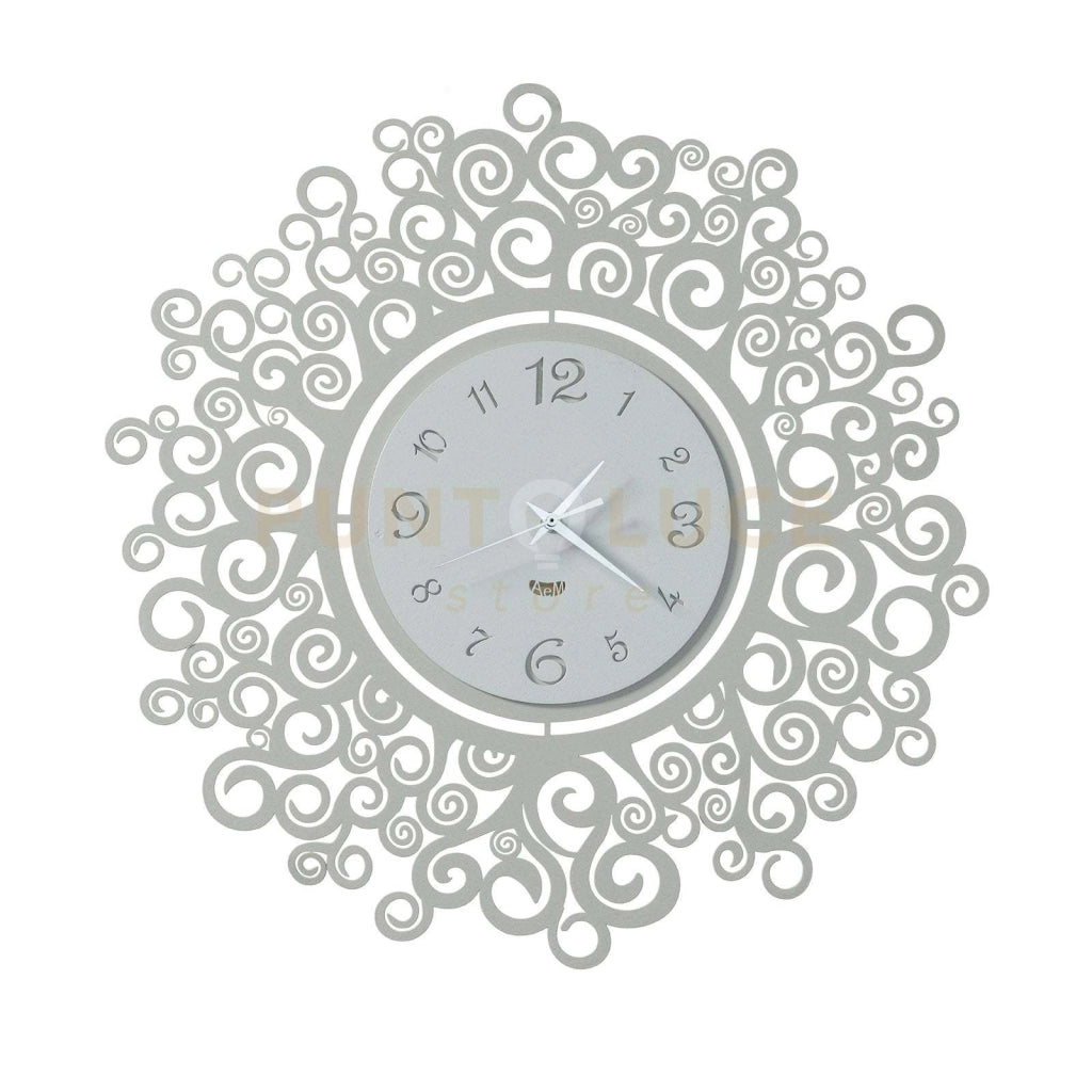 orologio rotondo dal design originale fonte della vita Avorio e bianco marmo in Ferro Diametro50cm