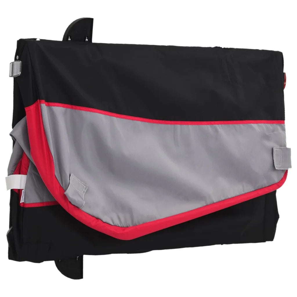 Rimorchio da Bici Nero e Rosso 45 kg in Ferro CFW7413126