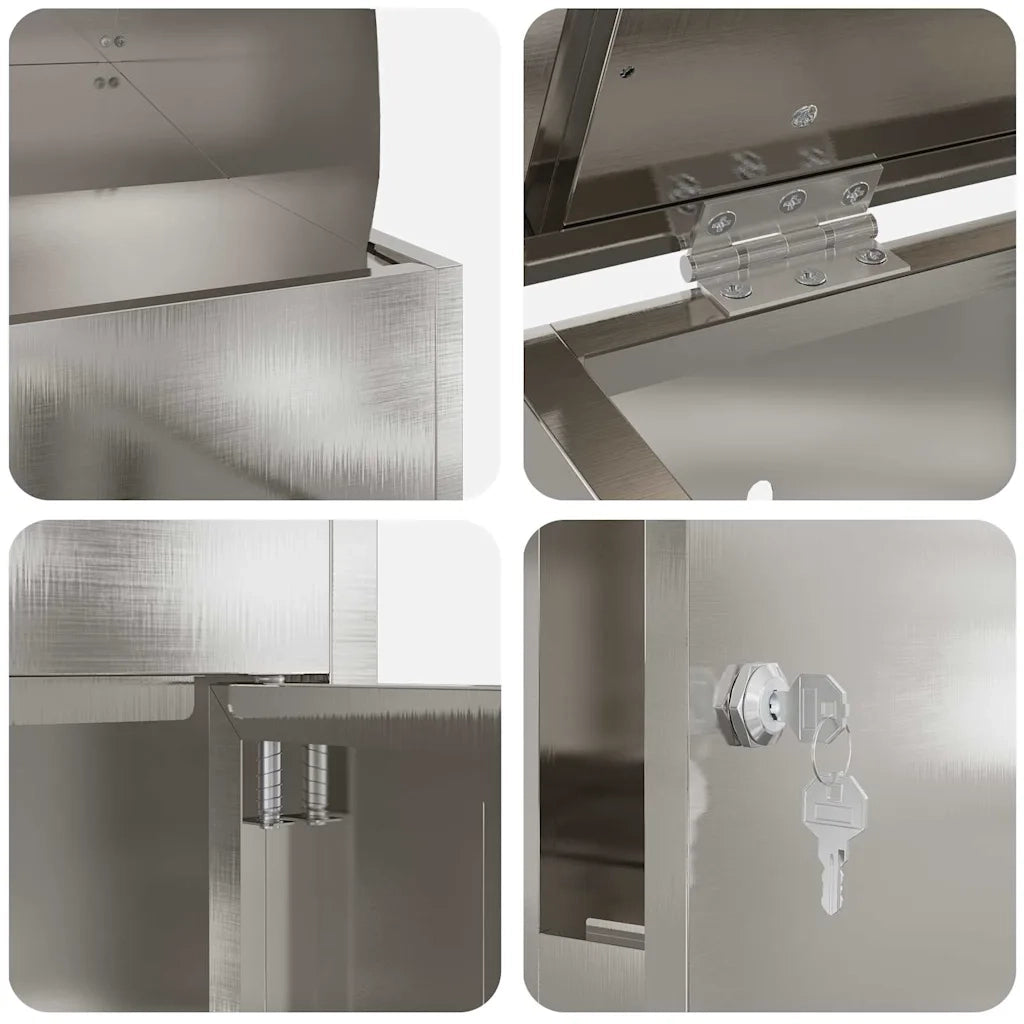 Cassetta per pacchi con archiviazione Argento 47,5 x 38 x 59 cm CFW1767818