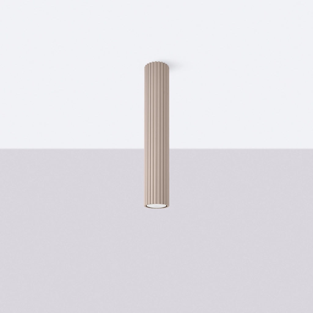 Spot soffitto moderno taupe tondo 40cm GU10 Pure Lume