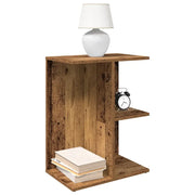 Comodini 2 pz-Set di 2 Tavolino da notte Legno Antico 46,5x29x61 cm in Legno Multistrato