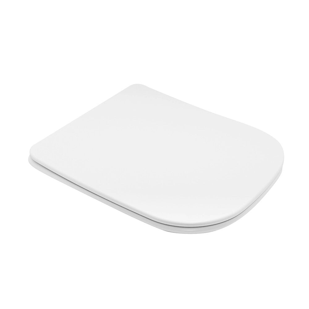 Copriwater soft close slim in termoindurente bianco lucido a sgancio rapido Kora