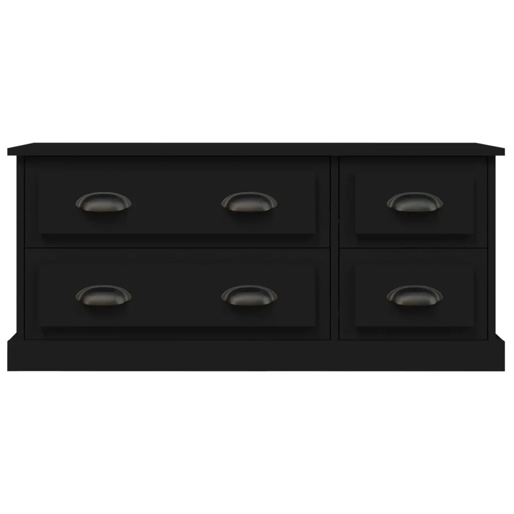 Mobile Porta TV Nero 100x35,5x45 cm in Legno Multistrato 816449