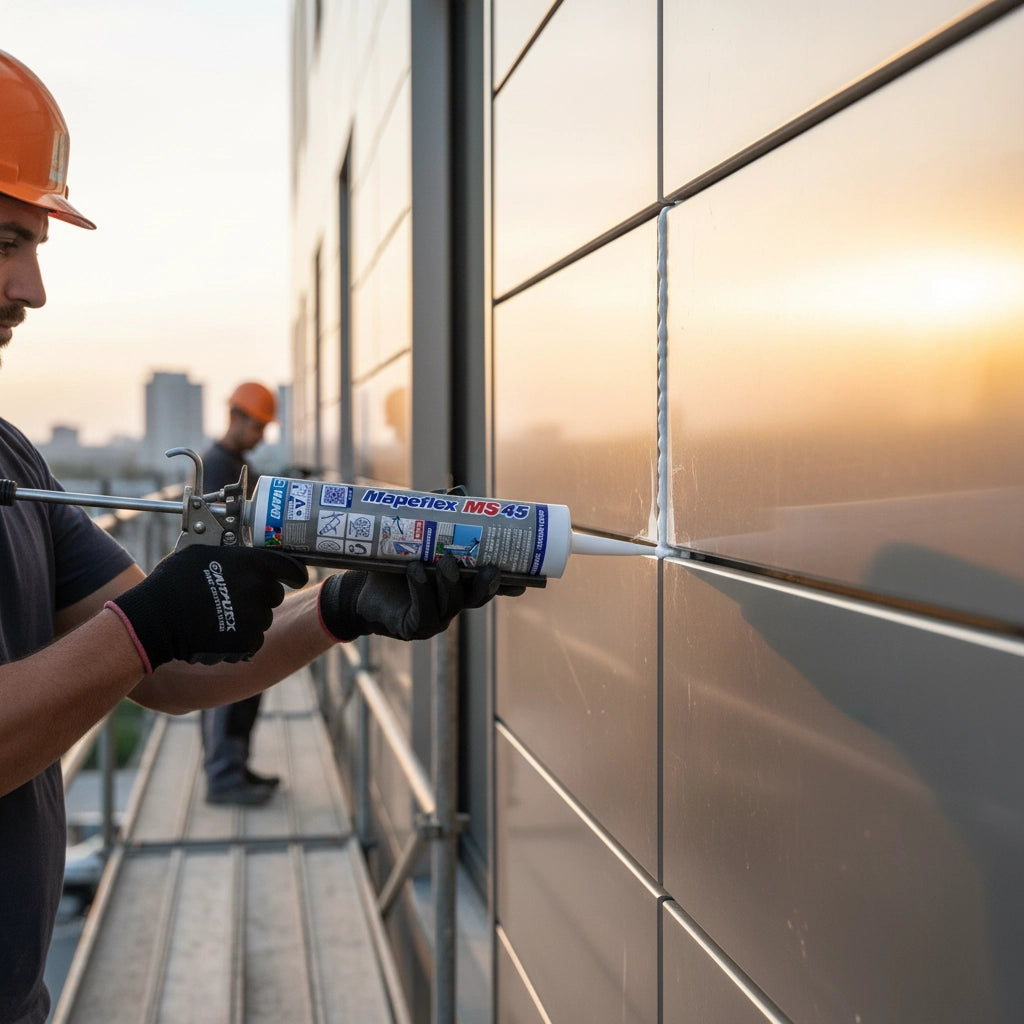 Mapeflex ms45 sigillante e adesivo elastico universale mapei 300 ml *** colore- grigio cemento - 113, confezione 1