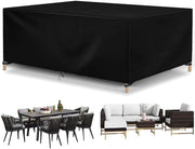 Copertura per tavolo da giardino - resistente ai raggi UV e impermeabile al vento - 180 x 100 x 74 cm