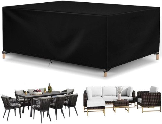 Copertura per tavolo da giardino - resistente ai raggi UV e impermeabile al vento - 180 x 100 x 74 cm