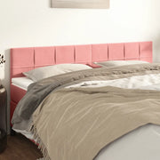 Testiera Rosa 200x5x78/88 cm in Velluto 346101