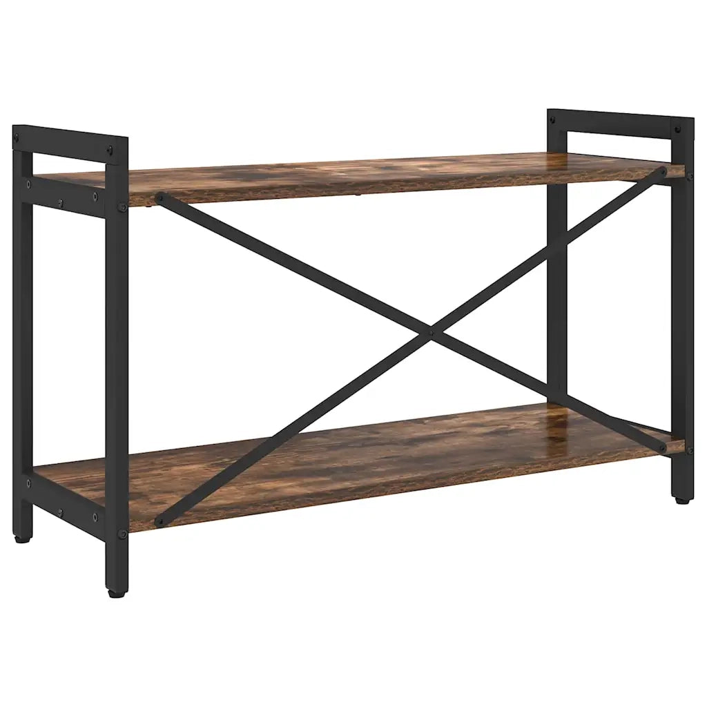 vidaXL Libreria Rovere fumo 80 x 30 x 48.5 cm Legno multistrato
