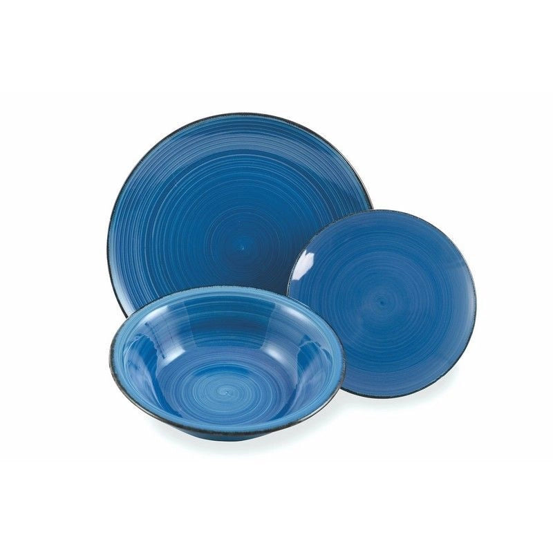 Villa d'Este Home Tivoli Baita Acqua Servizio Piatti 18 Pezzi Hard Dolomite colore Multicolor