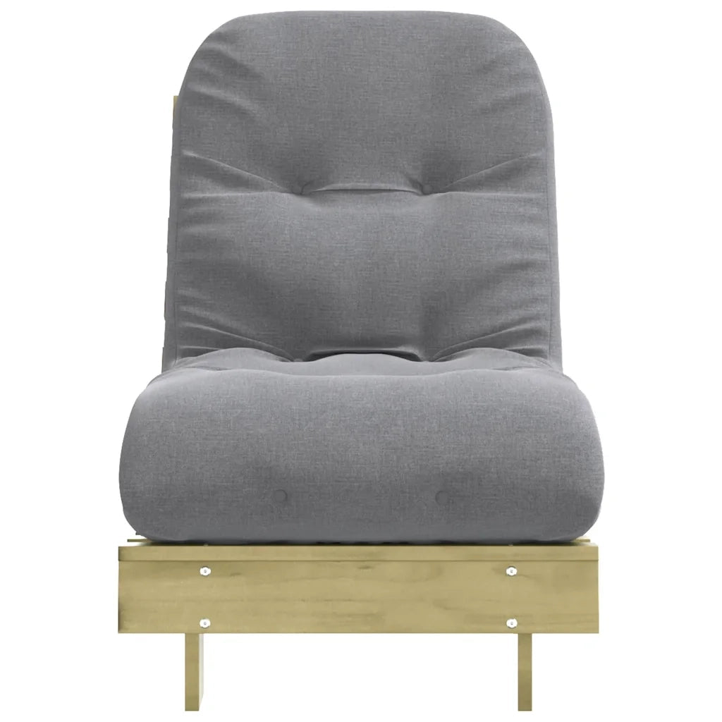 Divano letto | Sof¨¤ letto | Letto singolo Futon con Materasso 60x206x11cm Pino Impregnato