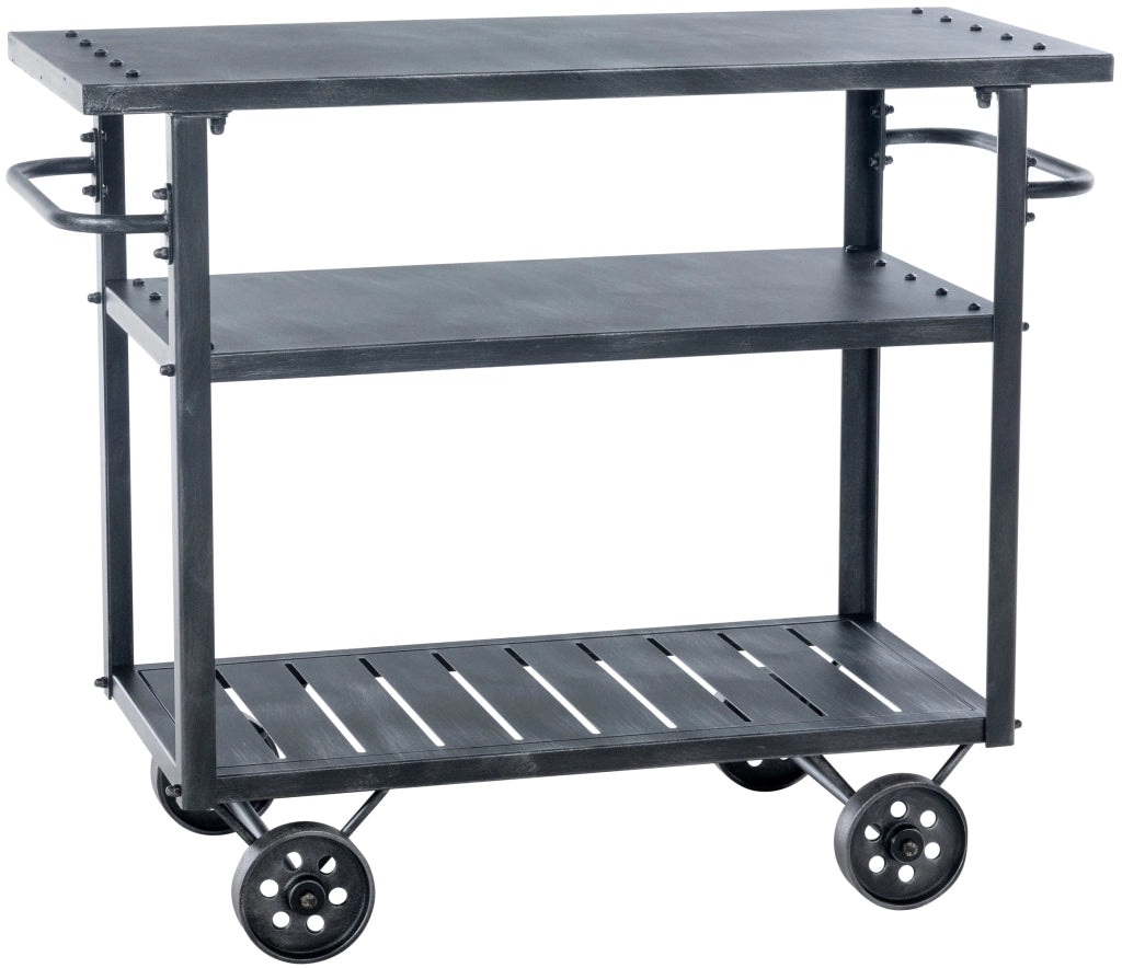 Carrello di servizio Spring Argento antico