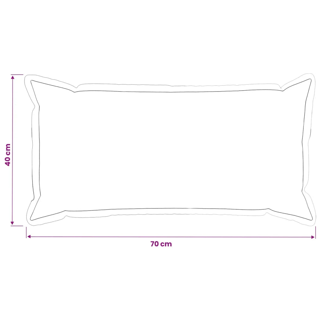 Federa 6 pz HOUTEN Blu 40 x 70 cm Tessuto Chenille 917859