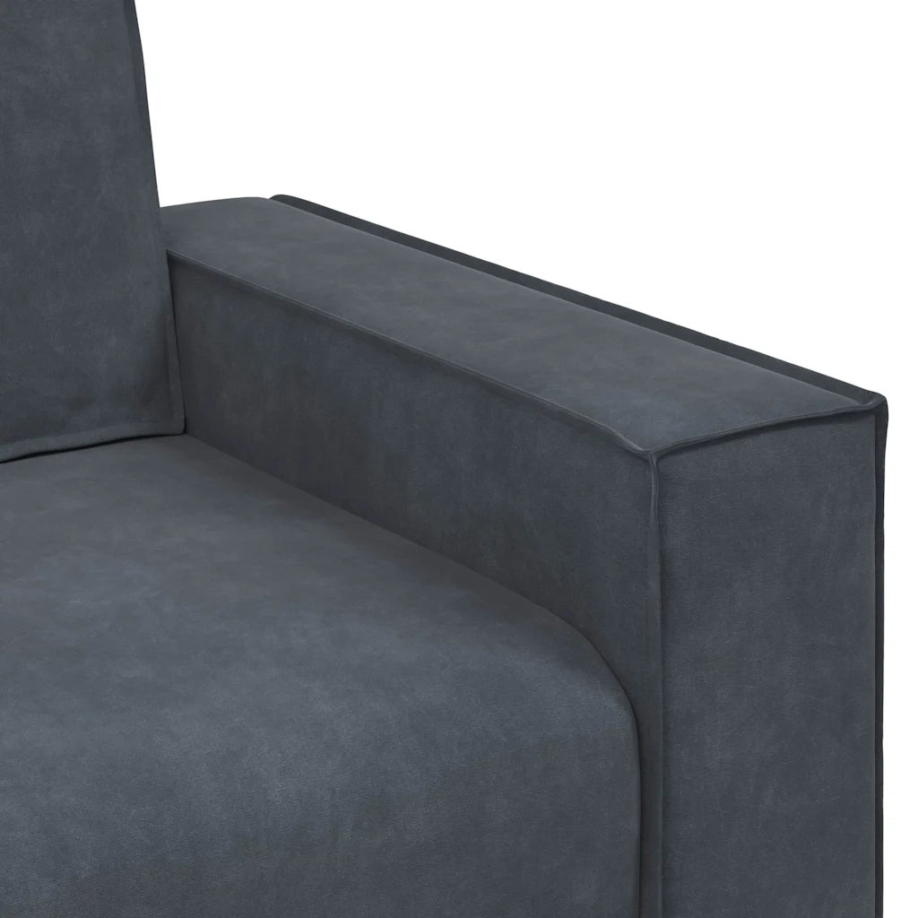 Divano Sedia Grigio Scuro 100x78x84 cm Velluto 4105001