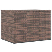 Contenitore da Giardino in Rattan PE 145x100x103 cm Marrone cod mxl 60968