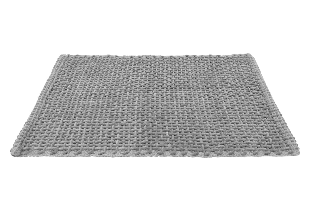Tappeto Bagno Doccia Antiscivolo In Microfibra Super Assorbente Osaka - 50x80 - Grigio