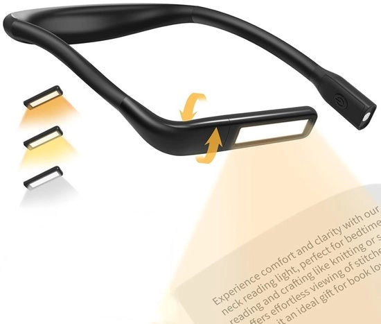 Lampada da lettura, un regalo per gli amanti dei libri, ricaricabile, lampada da lettura a luce soffusa, adatta a lettori di entrambi i sessi, e anche utile come accessorio per il campeggio, il ricamo o il cucire.