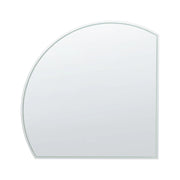 Specchio da parete a LED per camera da letto e bagno 100 x 100 cm argento stile moderno contemporaneo bagno illuminazione