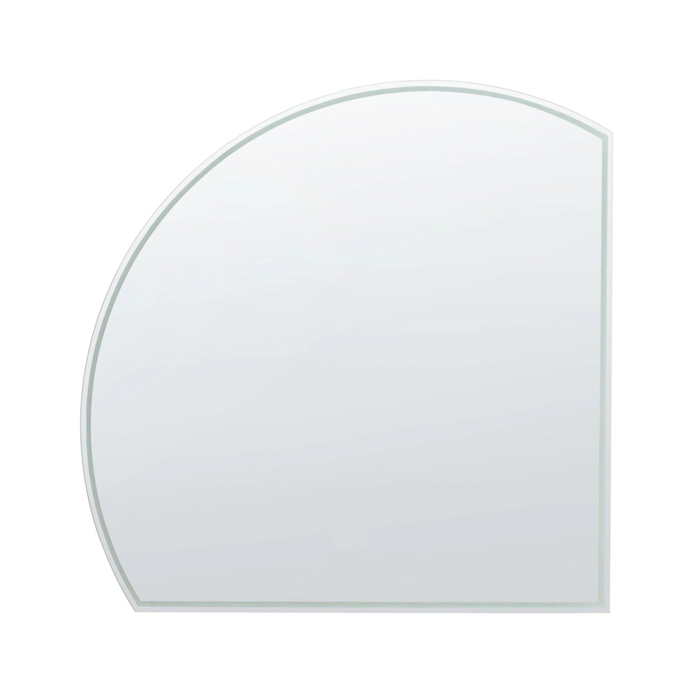 Specchio da parete a LED per camera da letto e bagno 100 x 100 cm argento stile moderno contemporaneo bagno illuminazione