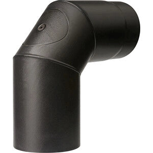 CURVA PORCELLANATA 90 C/ISPEZ  D 15CM NERO OPACO TOP