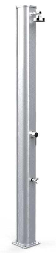 Doccia Solare da Giardino 40L Miscelatore e Lavapiedi Arkema Big Jolly Inox Paint