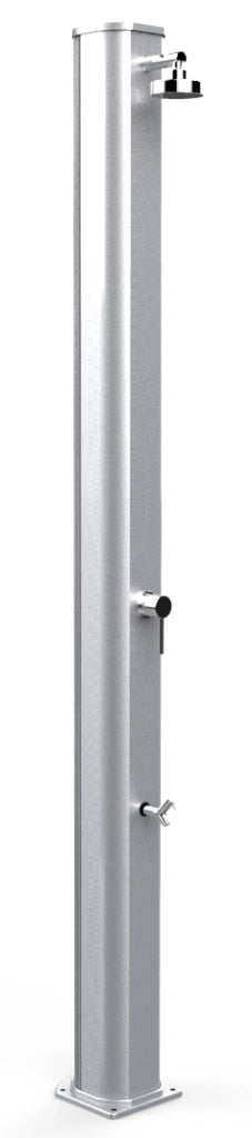 Doccia Solare da Giardino 40L Miscelatore e Lavapiedi Arkema Big Jolly Inox Paint