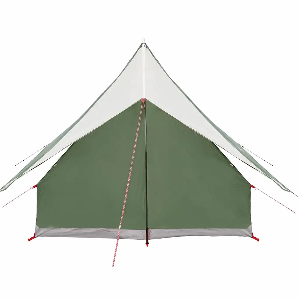 Tenda Familiare con tetto Verde e Bianco 220 x 220 x 184 cm 4100673