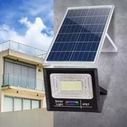 FARO LED con pannello SOLARE 200W luce FREDDA faretto per ESTERNO CASA GIARDINO