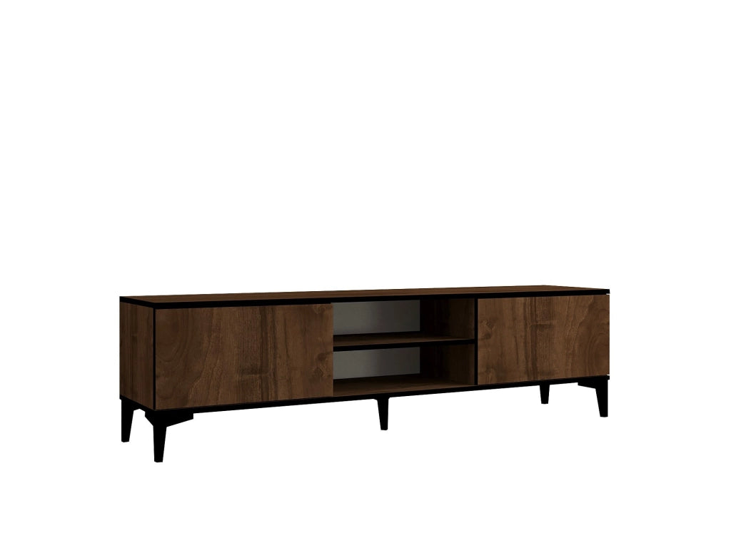 Porta TV in legno "Erem" - 180 x 40 x 45 cm - NoceNero