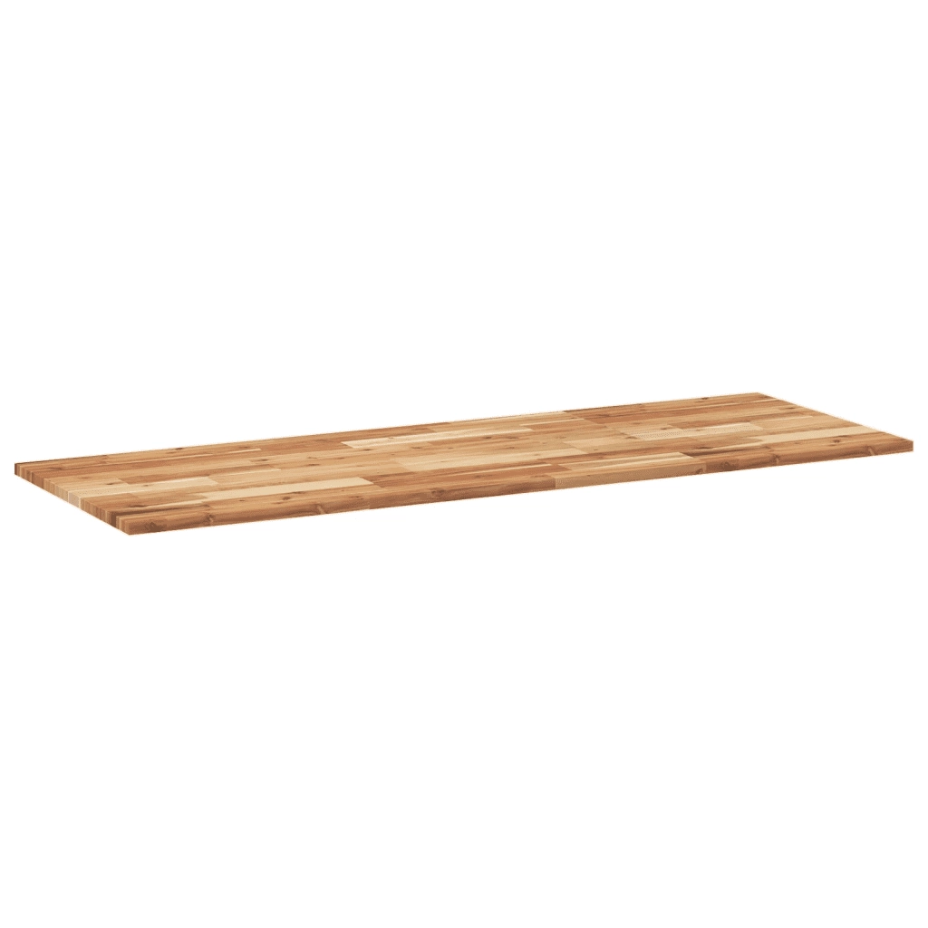 vidaXL Piano da Bagno Finitura a Olio 120x50x2 cm in Legno di Acacia
