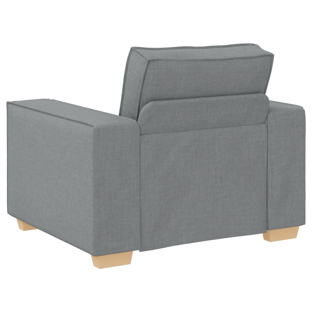Set di divano 3 pezzi con cuscini Grigio chiaro
