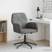 Sedia da scrivania girevole 54 x 55 x 90 cm Grigio Scuro 42034345