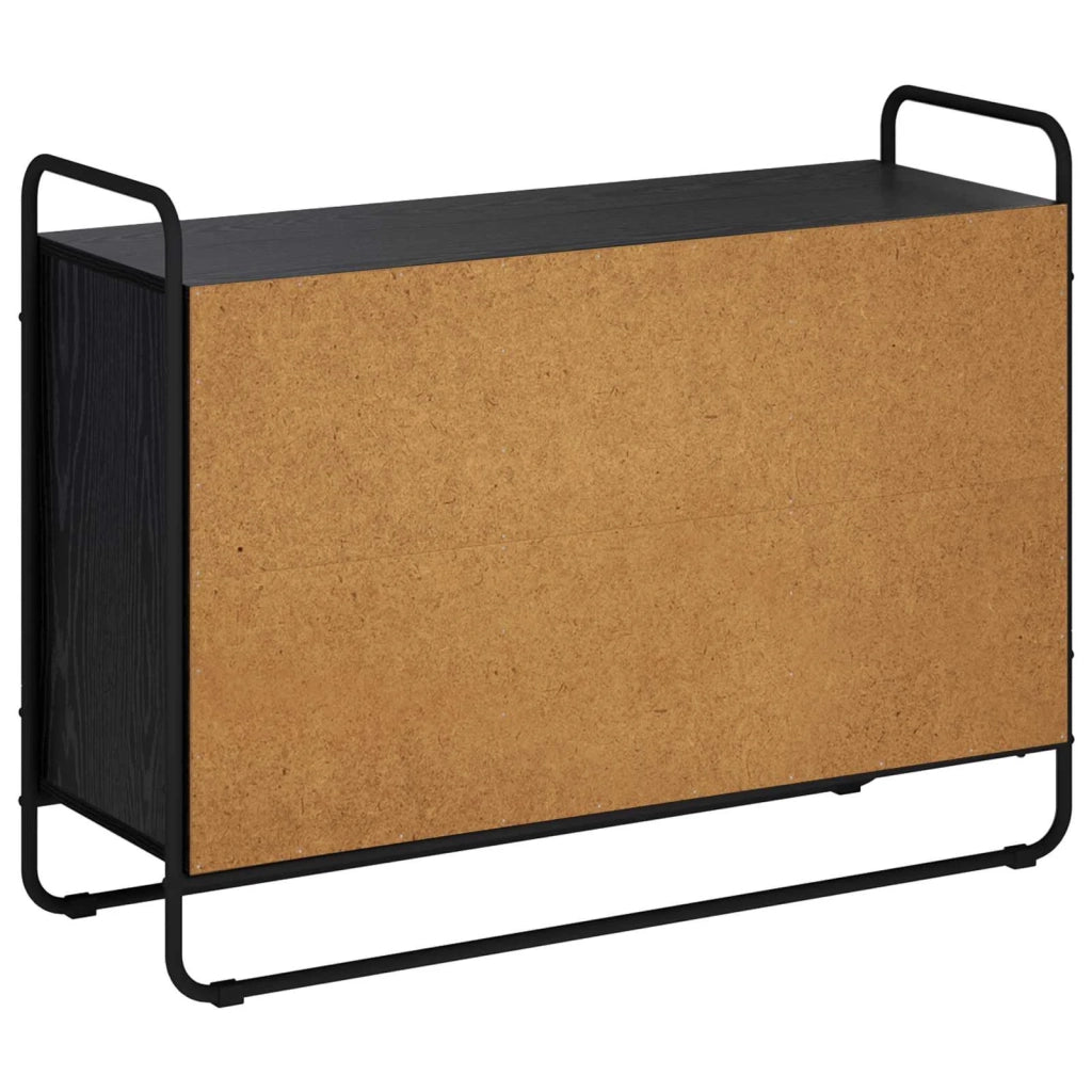 Credenza Rovere Nero 102 x 35 x 75 cm Legno ingegnerizzato 8007972