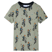 Pigiama da Bambino a Maniche Corte Cachi Chiaro 116 CFW5354182