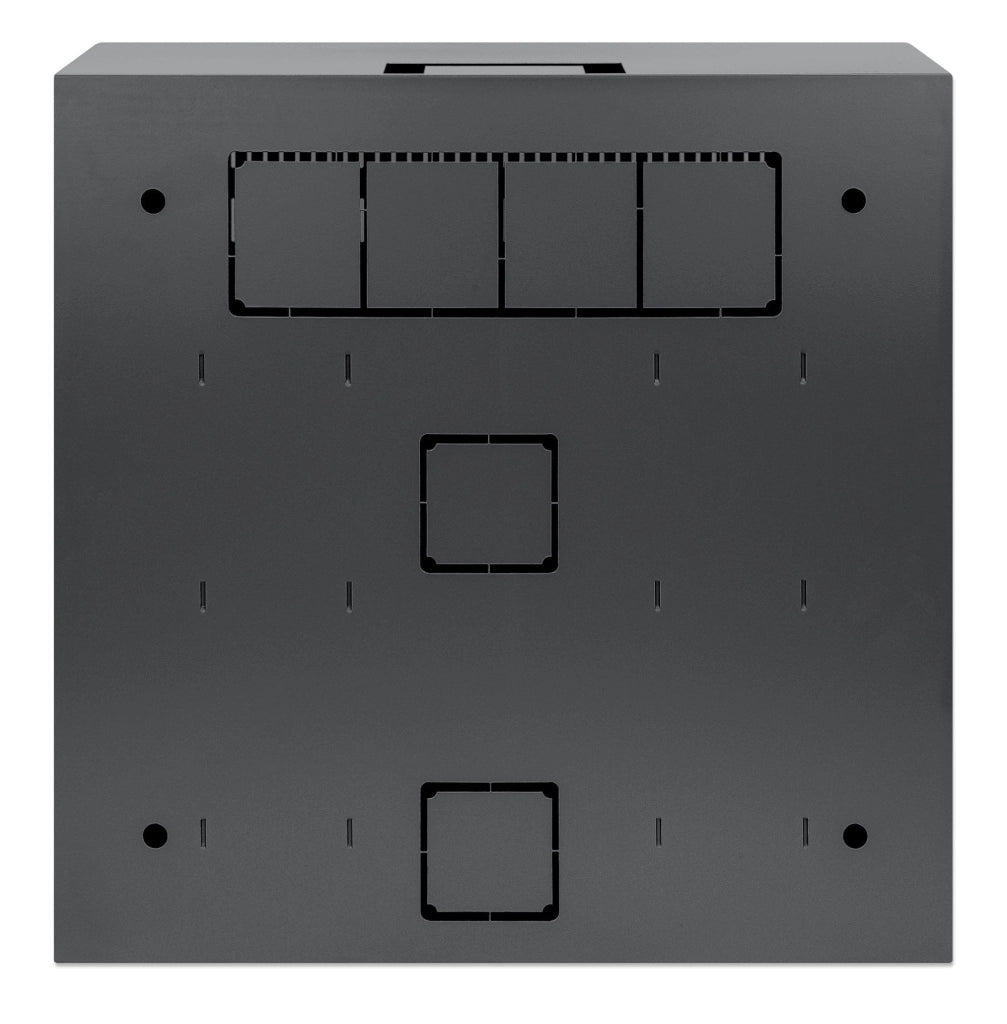 Armadio 19'' a muro a basso profilo con montanti orizzontali 4U e verticali 2U