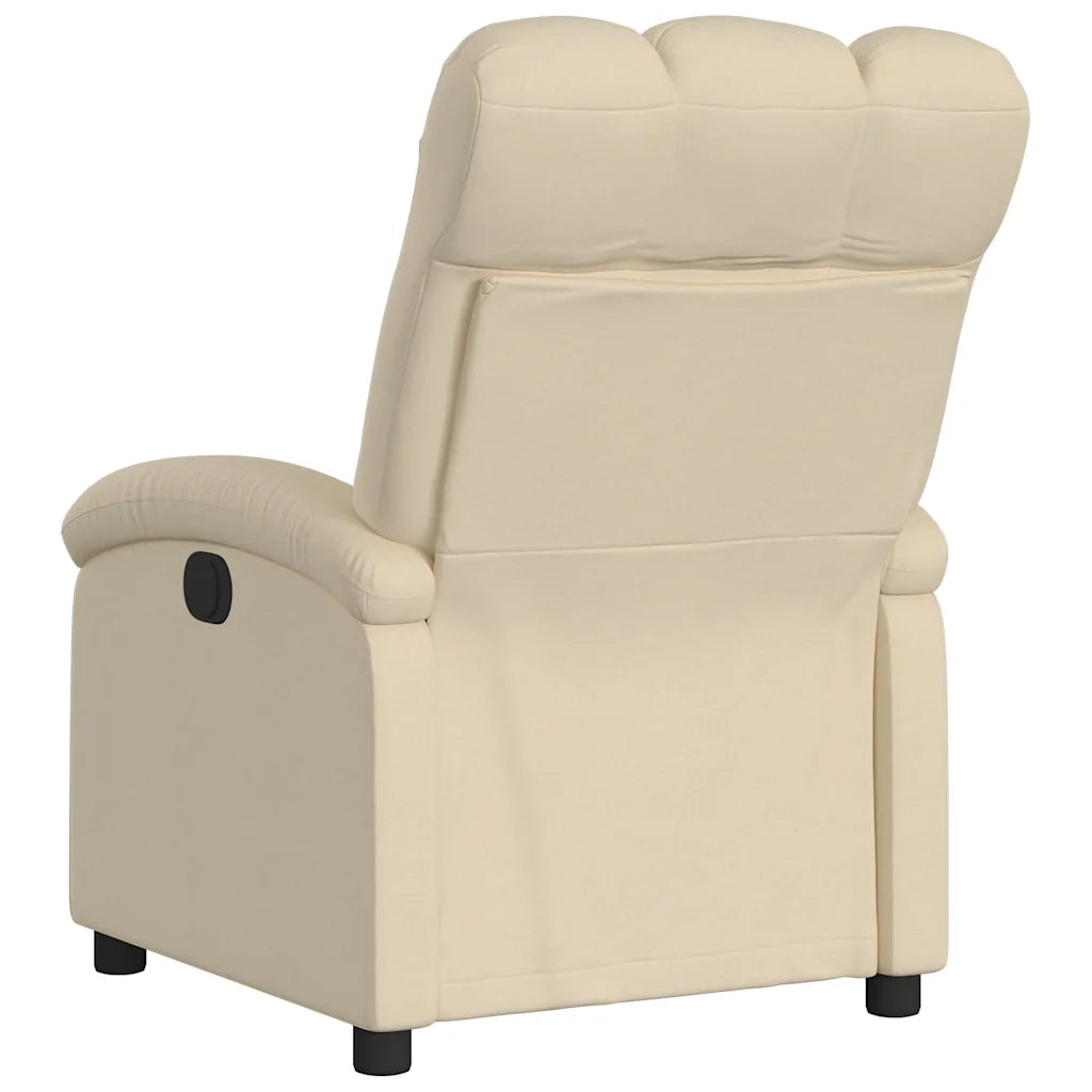 Divano Sedia-Poltrona reclinabile in tessuto color crema 360150