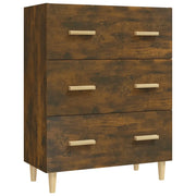 Credenza | Madia | Buffet da pranzo | Armadio da pranzo Rovere Fumo 70x34x90 cm in Legno Multistrato