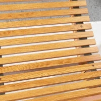 Sedia a Dondolo da Giardino a S con Seduta Ergonomica, in Legno di Abete e di Pino, 130x60x60 cm